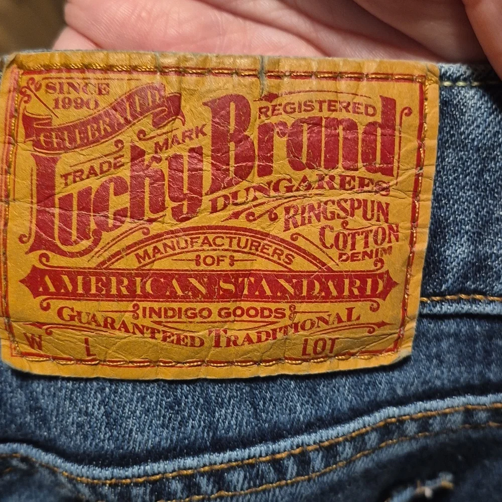 Lucky Brand Women's Straight Leg Blue Jeans - Picture 3 of 4
